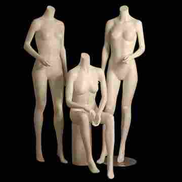 Sitting and Standing Female Mannequins