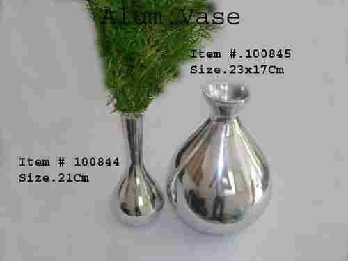 Silver Colour Aluminium Vases