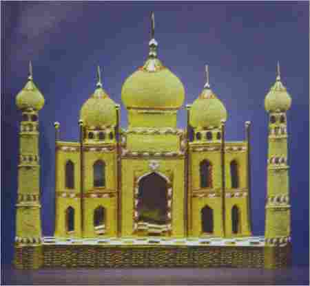 Decorative Golden Taj Mahal