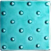 Dotted Green Square Tile Size: Standard