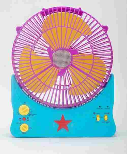 9" Rechargeable Fan With Emergency Led Light