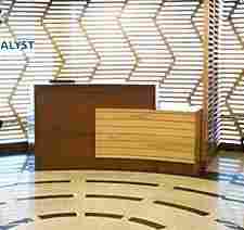 WOODEN OFFICE RECEPTION TABLE