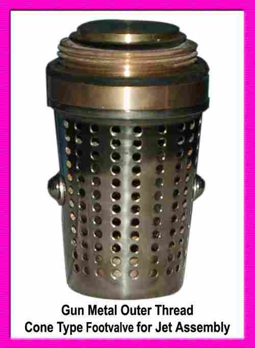 GUN METAL OUTER THREAD CONE TYPE FOOT VALVE FOR JET ASSEMBLY