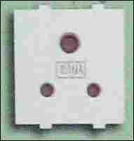 Electric White 3 Pin Socket