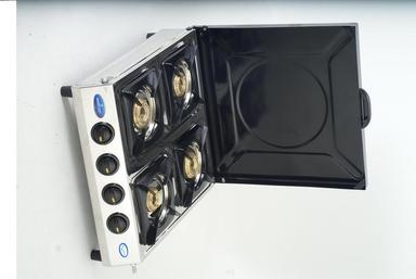 Four Burner Gas Stove With Cover