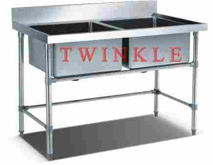 Practical Double Sink Bench (2 Sink) HSD-612
