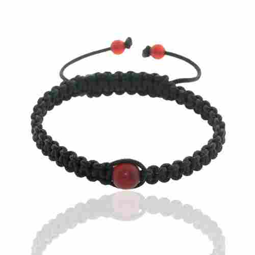 Onyx Gemstone Designer Macrame Thread Bracelet