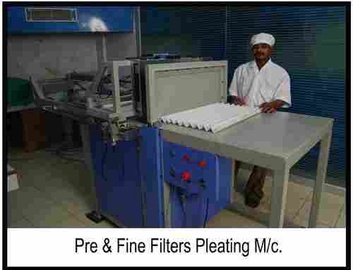 Pre And Fine Pusher Bar Pleating Machine