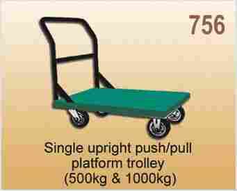 Single Upright Push/Pull Platform Trolley