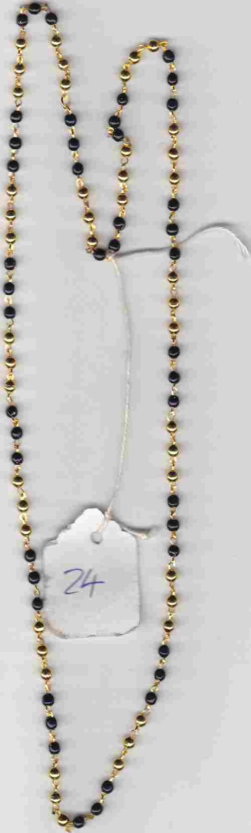 4mm Plin Beads Black Moti Mala
