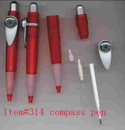 Plastic Compass Ball Pen
