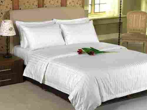 Satin Strip Bed Sheet and Pillow Cover
