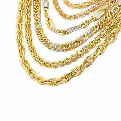 Gold Covering Chains
