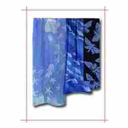 Blue Print Cotton Scarves