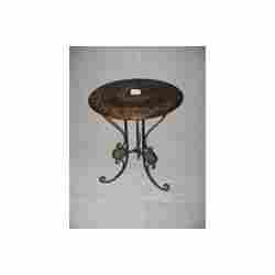 Folding Side Table (Wrought Iron)