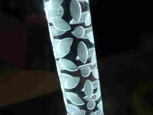 Carved-Flower Transparent Acrylic Rod