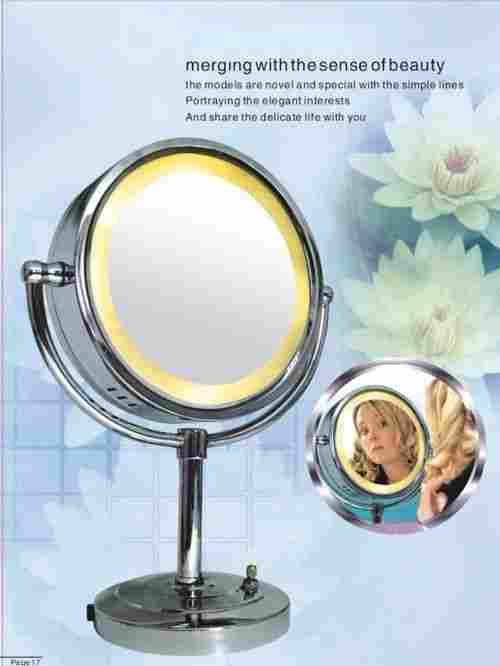 LED Lighted Magnified Vanity Table Mirror