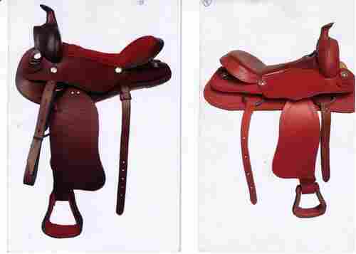 Embossed Western Saddle With Sueede And Softy
