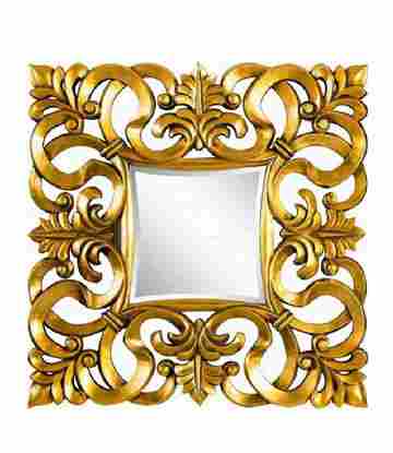 Antique French Rococo Wood Decorative Mirror