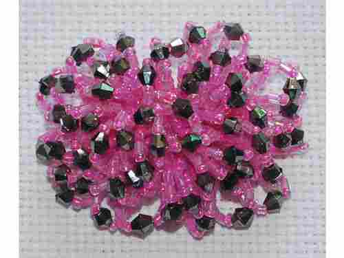 Handmade Glass Beads Tassel Flower