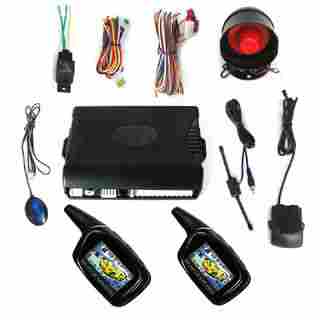 New Super Long Distance (3000M) 2 Way Car Alarm System With LCD Display