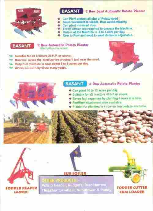 Potato Agriculture Machinery