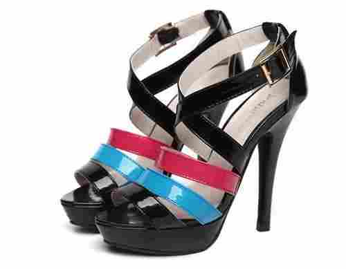 Fashionable Color Matching Candy Color Sandals CZ-0525 Black