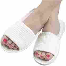 100% Biodegradable Disposables White Hotel Slippers