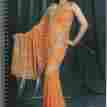 Designer Orange Saree