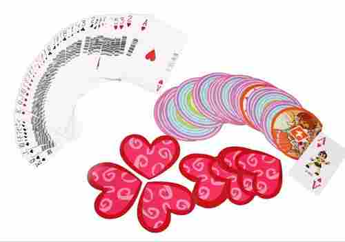 Heart Shaped Playing Cards With Plastic Box