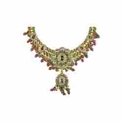 Kundan And Gemstone Necklace