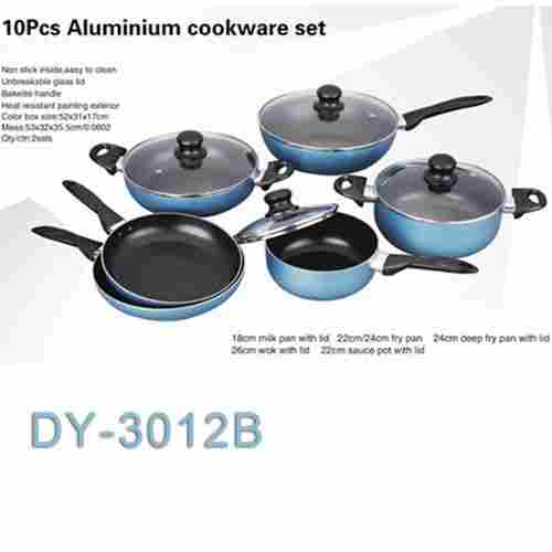 10 Pcs Aluminum Cookware Set