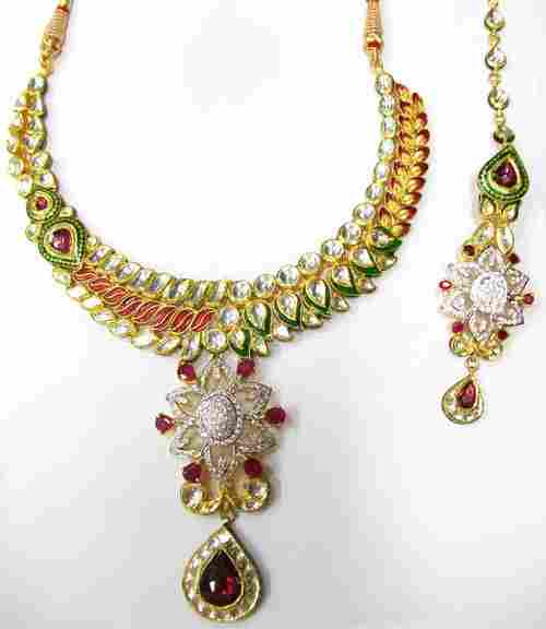 Antique Kundan Billore Necklace Set