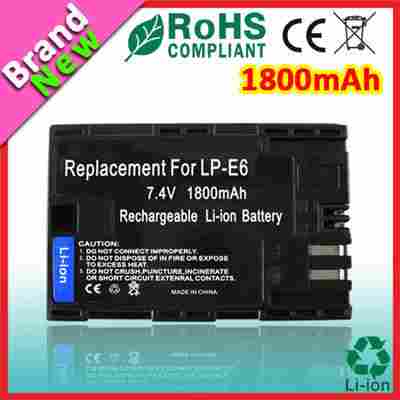 Camera Battery LP-E6 For EOS 5D/7D