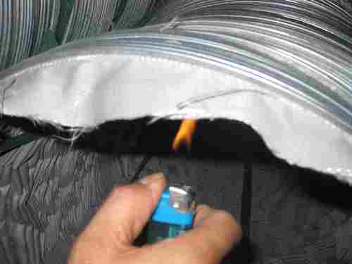 Grey Fiber Glass Heat Resistant Flexible Duct