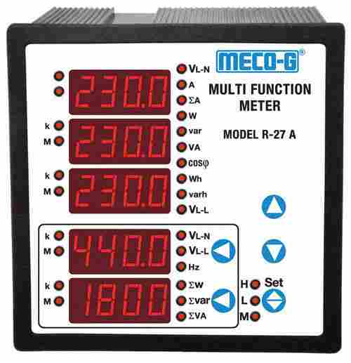 Model R-27a Square Shape High-Efficiency Electrical Multi-Function Meter