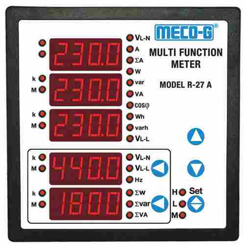 Model R-27a Square Shape High-Efficiency Electrical Multifunction Meter
