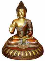 Buddha Sitting On Oval Base