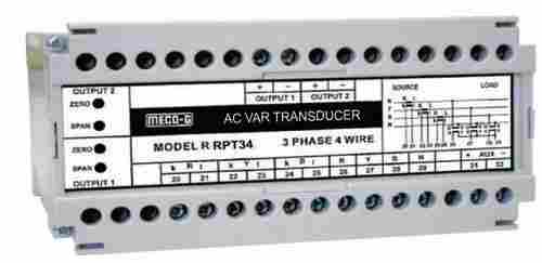 Meco-G Model R Rpt34 Panel Mounted Three Phase 4 Wire Ac Var Transducer