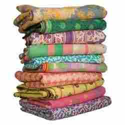 Vintage Handmade Cotton Sari Quilts