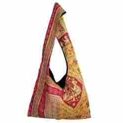 Handmade Kantha Stiched Cotton Jhola Bag