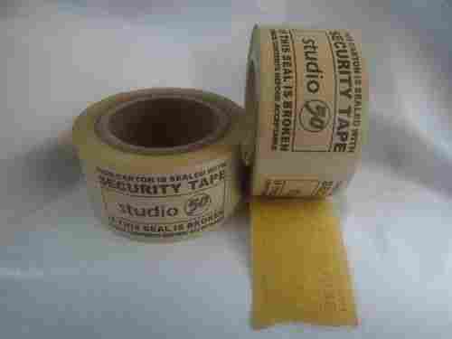 Printed Yellow Glue Brown Kraft Tape