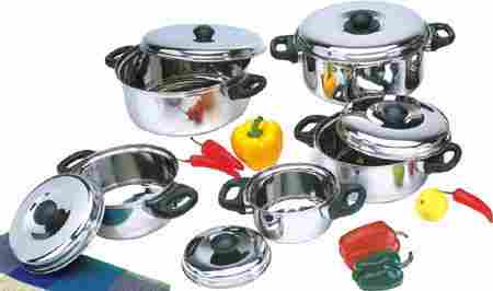 S.S 10 Pc Cookware Set