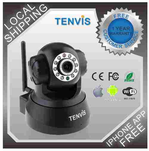 Wireless/Wired Pan and Tilt Internet IP Camera