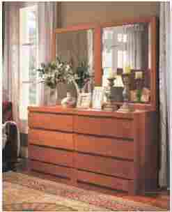 Wooden Drawer With Mirror