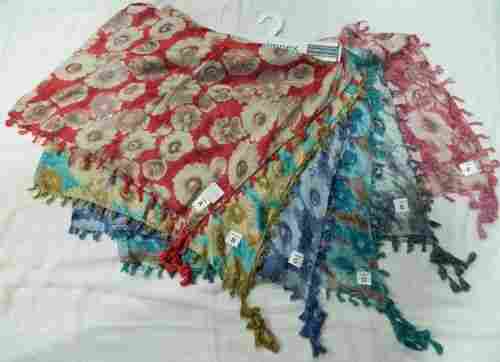 Viscose Woven Flower Printed Scarves