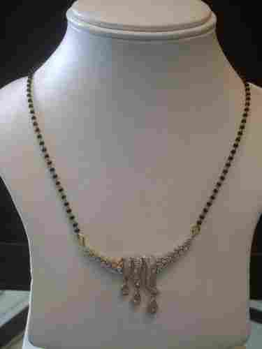 Diamond Studded Pendant with Gold Chain in 18kt