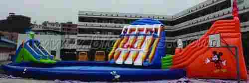 Inflatable Water Slides Pool Combo
