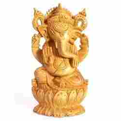 Handmade Wooden Ganesh Statues