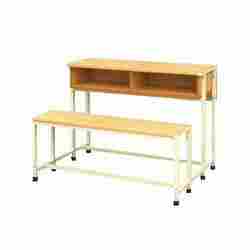 Wooden School Desk and Table